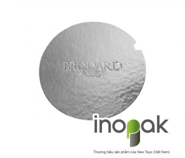 Round shape paper tray logo Brodard