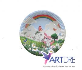 Round shape paper plate 13cm - 1