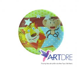 Round shape paper plate 17cm - 1