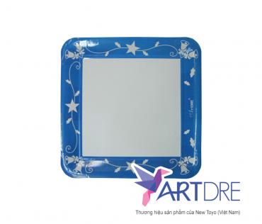 Square shape paper plate 24.5 x 24.5 cm