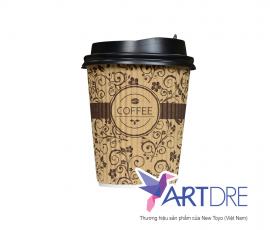 Double layer paper cup carton 9oz