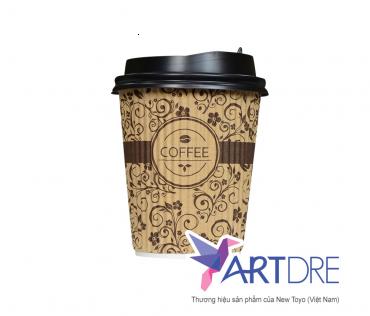 Double layer paper cup carton 9oz